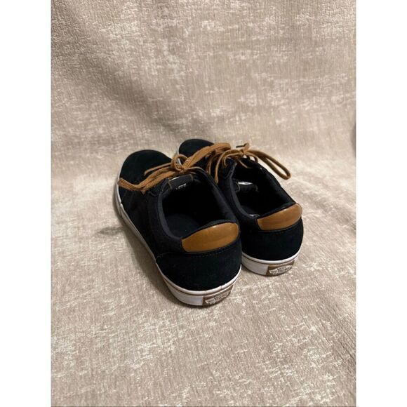 Vans Men\'s Lindero Suede Leather Lace Up Low Top Skateboard Shoes Black Sz 11.5 main image 4